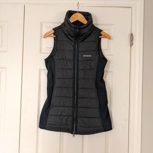 COLUMBIA long vest, black, size XS